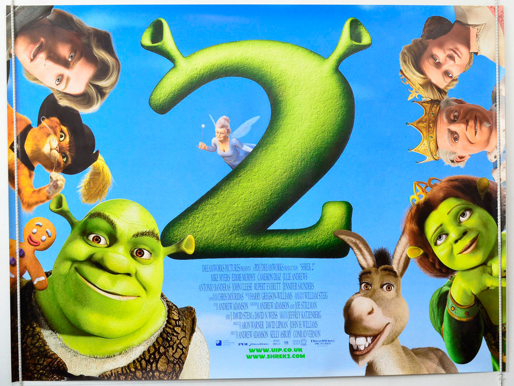 Shrek 2 Original British Quad Poster - Movie Poster