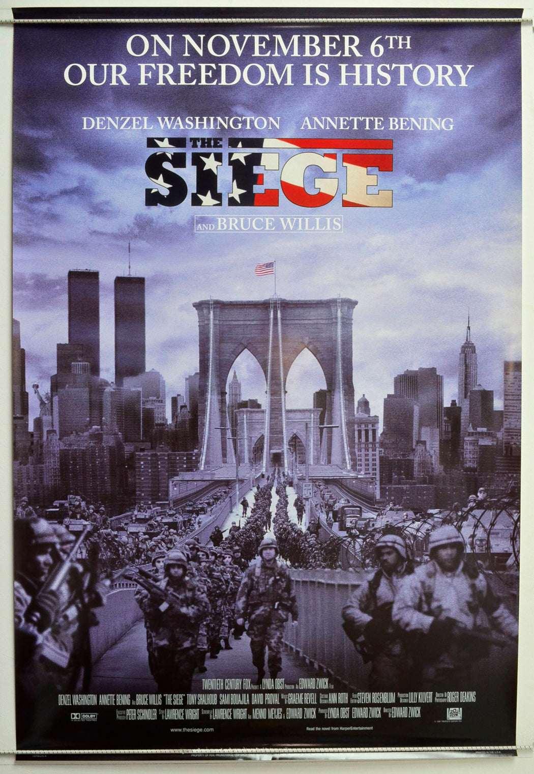 The Siege Original One Sheet Poster - Movie Poster