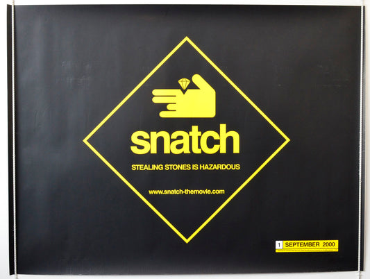 <h5> TITLE : </h5> (Teaser / Advance Version)  <h1>Snatch Original British Quad Poster - Movie Poster