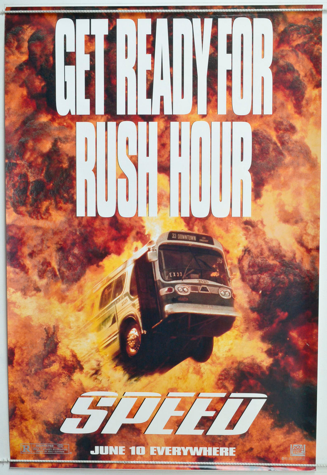 “Speed” Original One Sheet Poster - Movie Poster – pastposters