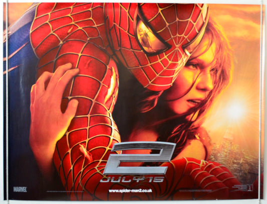 Spider-Man 2  (Teaser / Advance Version)   Original British Quad Poster - Movie Poster