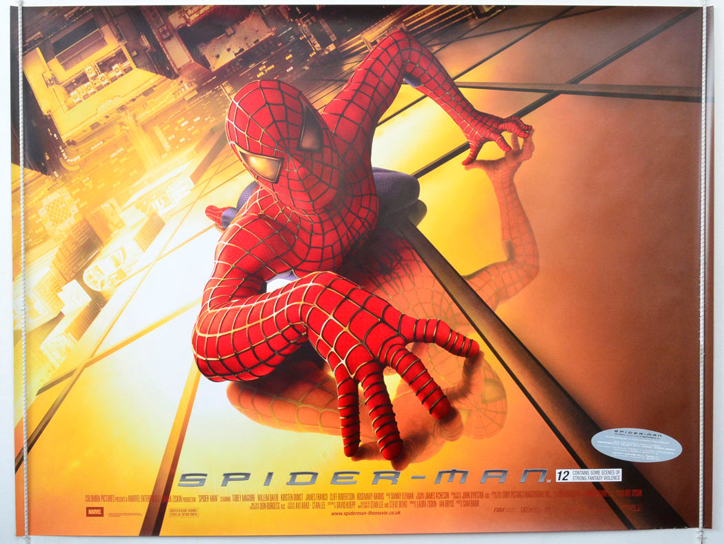 Spider-Man  (Teaser / Advance Version)   Original British Quad Poster - Movie Poster