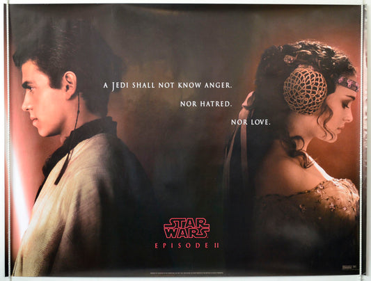 Star Wars : Episode 2 - Attack Of The Clones  (Teaser / Advance Version)   Original British Quad Poster - Movie Poster