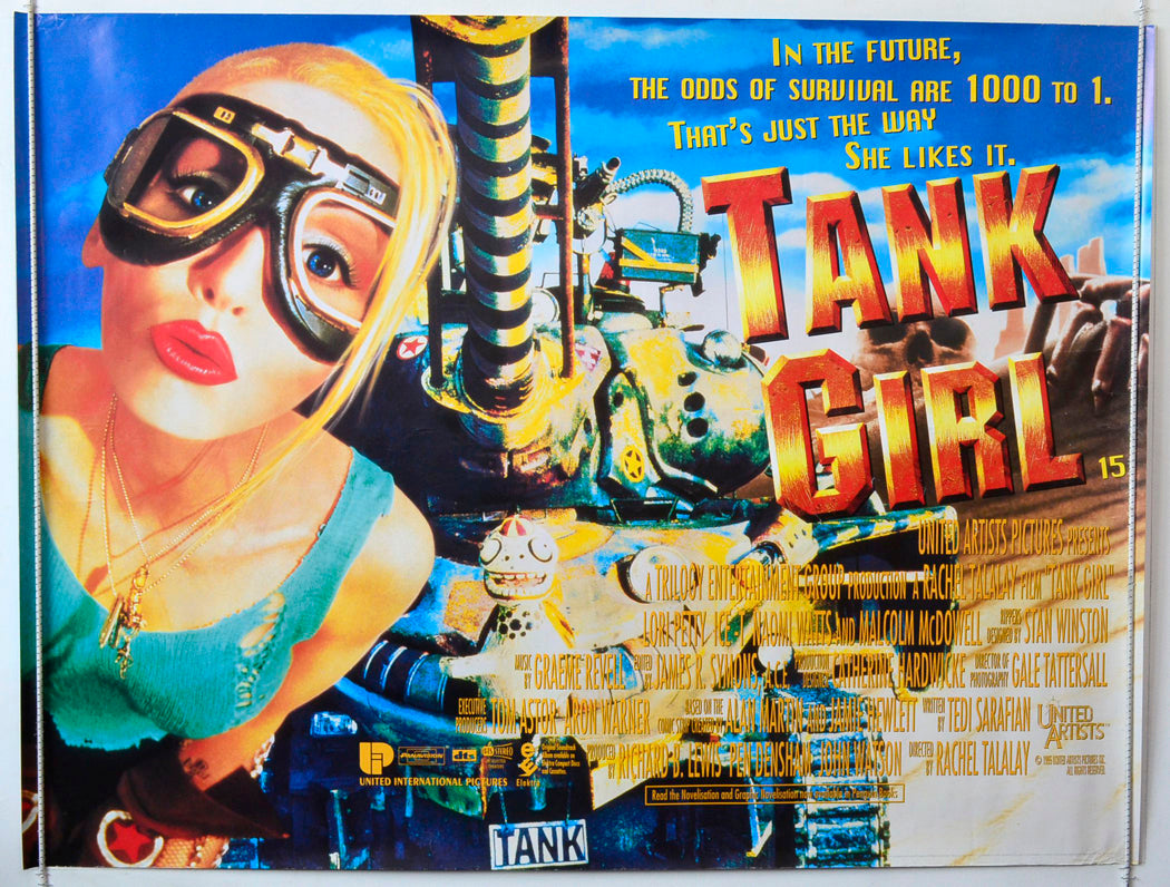 Tank Girl Original British Quad Poster - Movie Poster