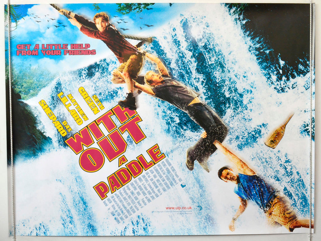 Without A Paddle Original British Quad Poster - Movie Poster