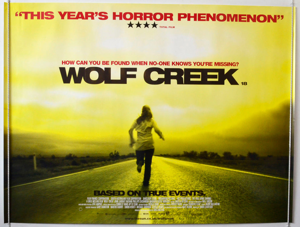 Wolf Creek Original British Quad Poster - Movie Poster