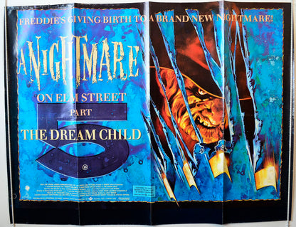 A Nightmare On Elm Street Part 5 : The Dream Child Original British Quad Poster - Movie Poster