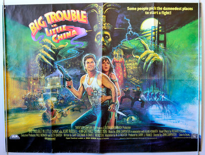 BigTroubleInLittleChina   Original British Quad Poster - Movie Poster