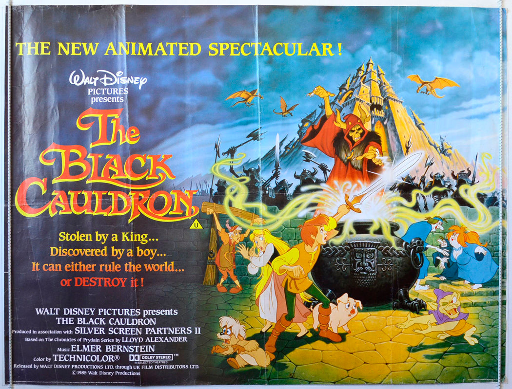 The Black Cauldron Original British Quad Poster - Movie Poster