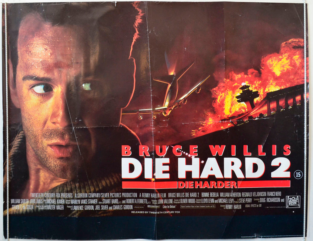 Die Hard 2 : Die Harder Original British Quad Poster - Movie Poster