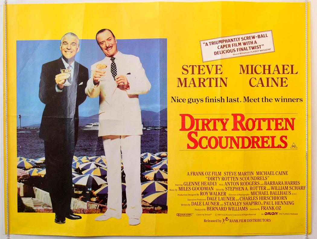 Dirty Rotten Scoundrels Original British Quad Poster - Movie Poster