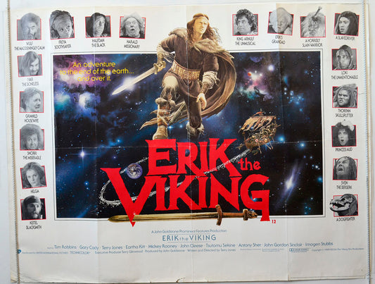 Erik The Viking Original British Quad Poster - Movie Poster