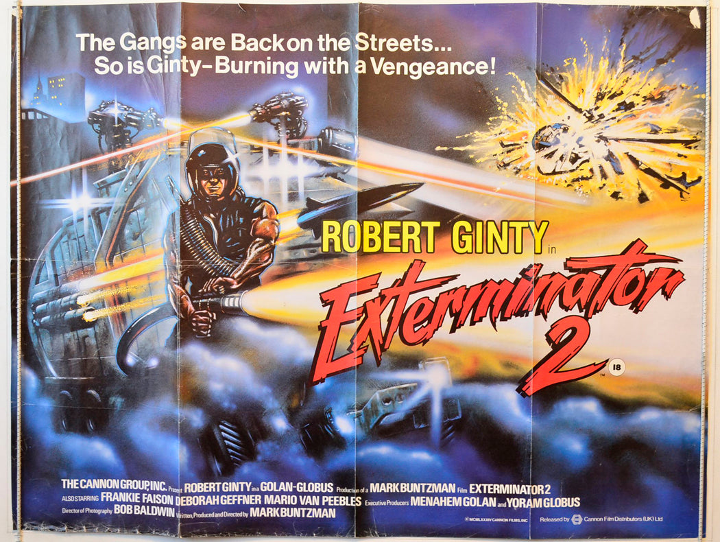 Exterminator 2 Original British Quad Poster - Movie Poster