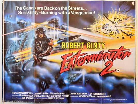 Exterminator 2 Original British Quad Poster - Movie Poster