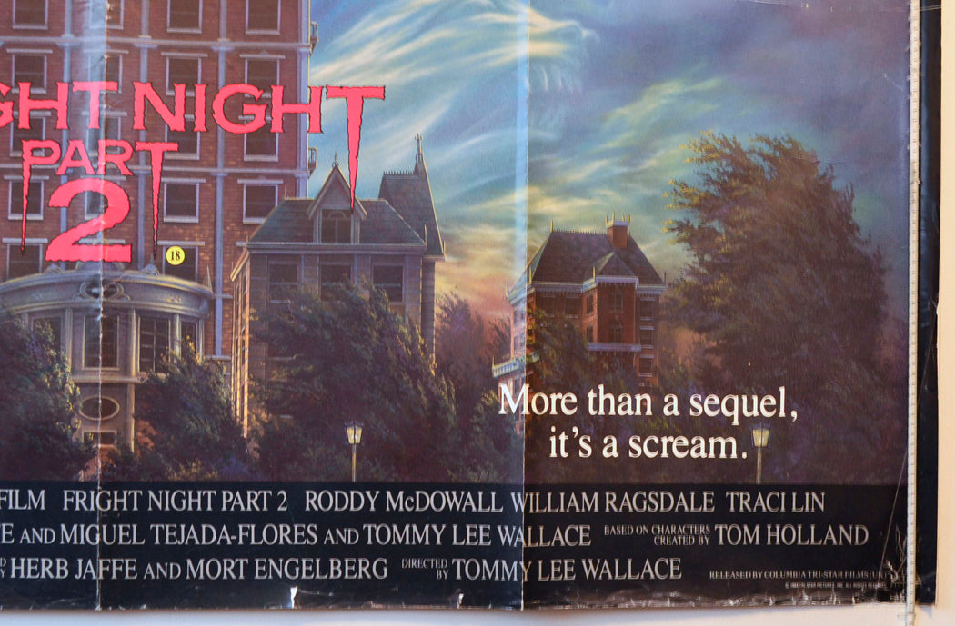 “Fright Night Part 2”   Original British Quad Poster - Movie Poster