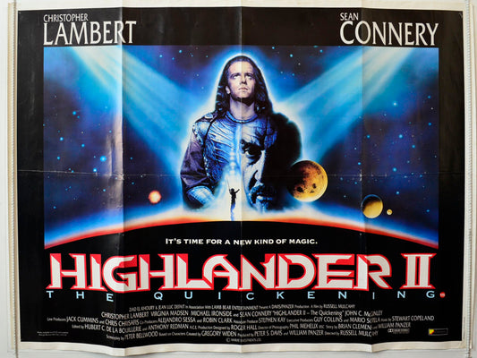 Highlander 2   Original British Quad Poster - Movie Poster