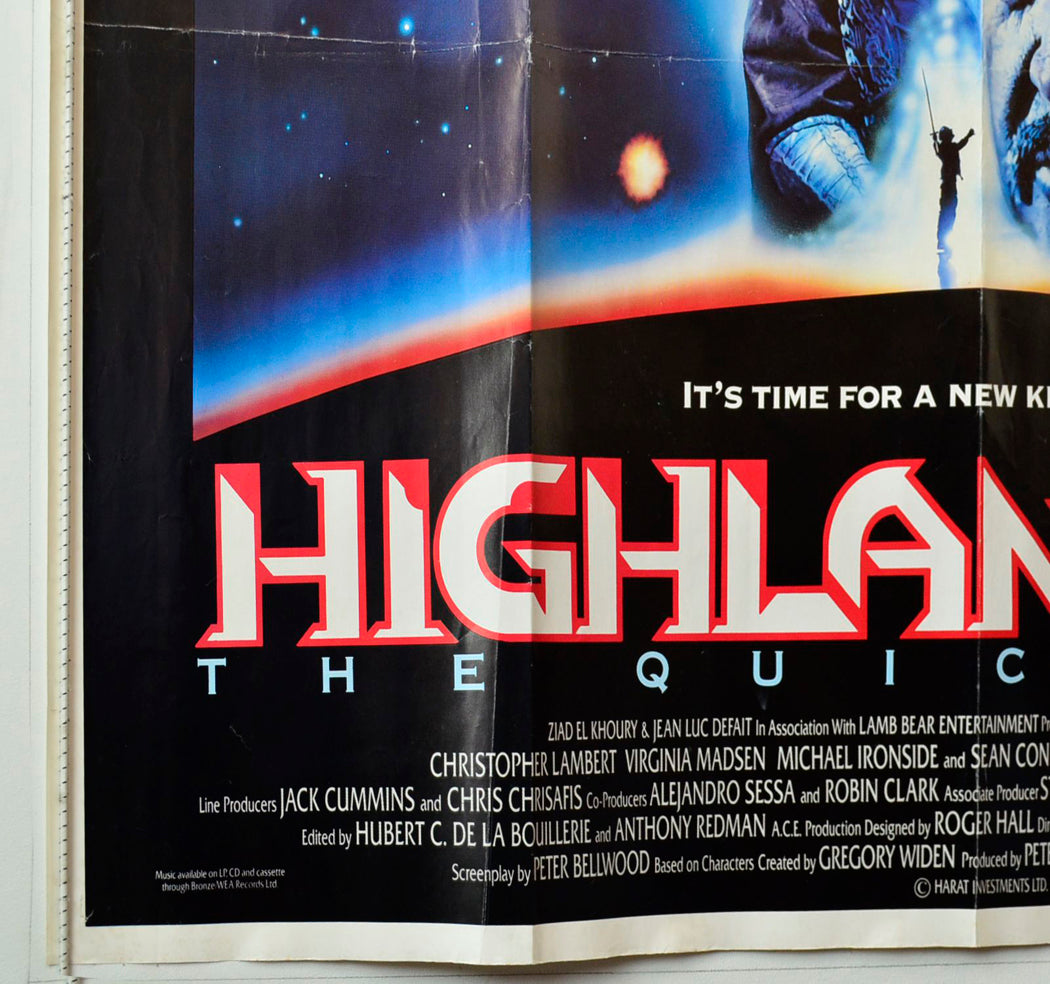 “Highlander 2”   Original British Quad Poster - Movie Poster