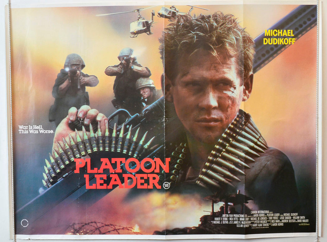 Platoon Leader Original British Quad Poster - Movie Poster