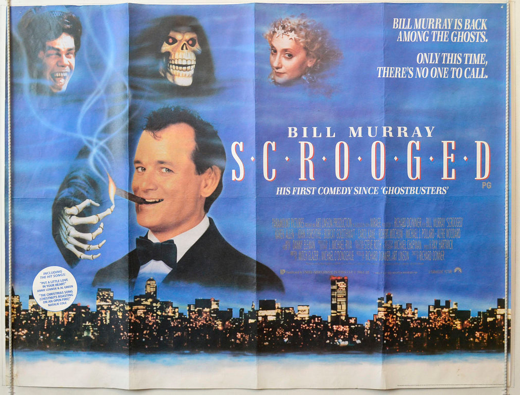 Scrooged Original British Quad Poster - Movie Poster