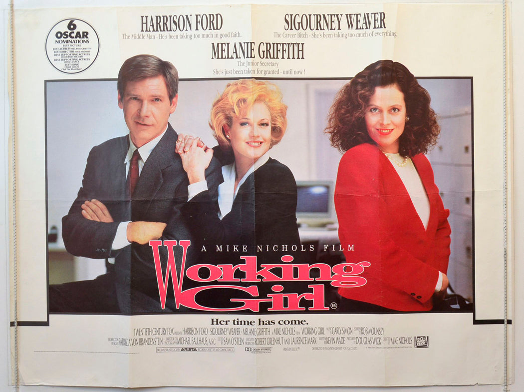 Working Girl Original British Quad Poster - Movie Poster