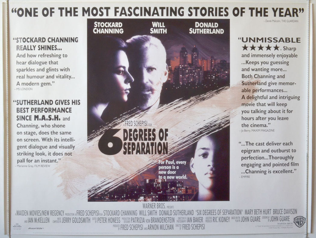 Six Degrees Of Separation Original British Quad Poster - Movie Poster