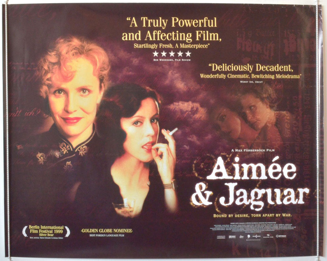 Aimee And Jaguar   Original British Quad Poster - Movie Poster 