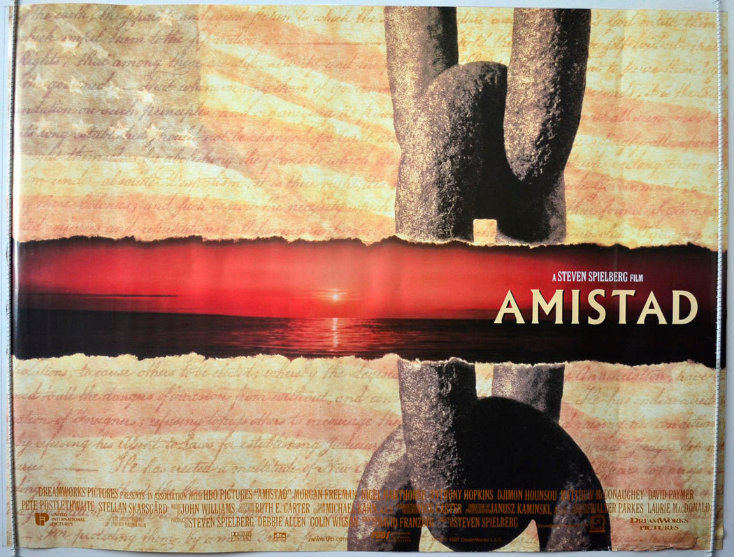 Amistad   Original British Quad Poster - Movie Poster