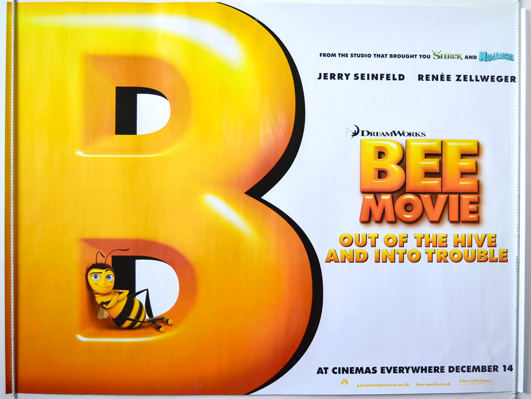 Bee Movie  (Teaser / Advance Version)   Original British Quad Poster - Movie Poster