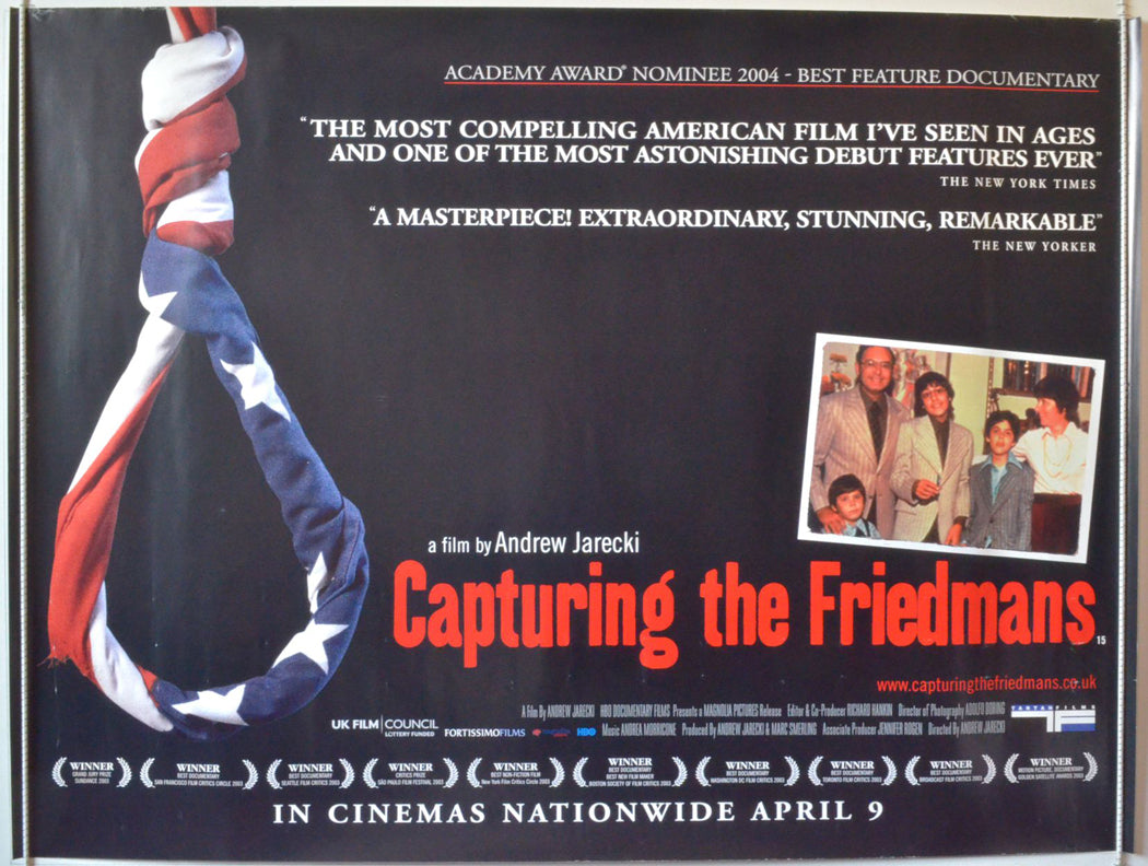 Capturing The Friedmans   Original British Quad Poster - Movie Poster