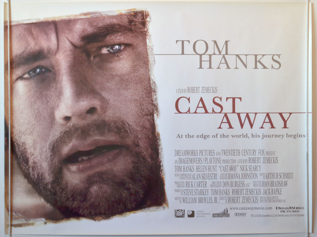 Cast Away   Original British Quad Poster - Movie Poster 