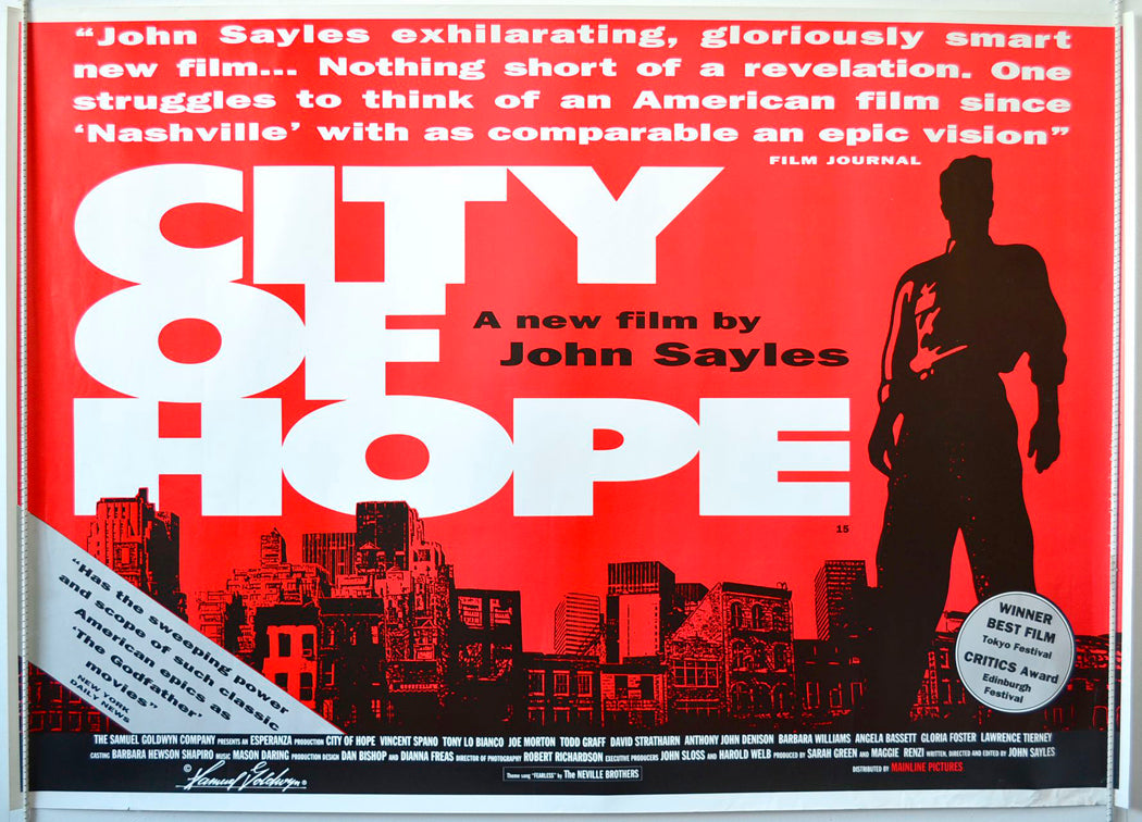 City Of Hope   Original British Quad Poster - Movie Poster