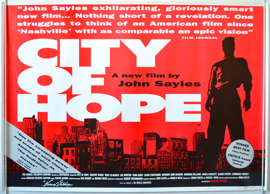 City Of Hope   Original British Quad Poster - Movie Poster