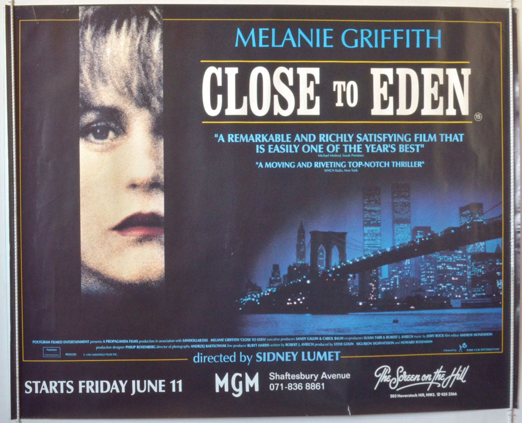 Close To Eden  (a.k.a. A Stranger Among Us)  Original British Quad Poster - Movie Poster 