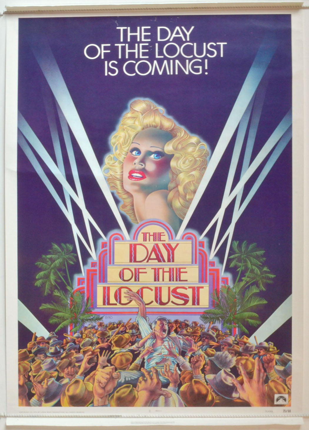 The Day Of The Locust  Original One Sheet Poster - Movie Poster