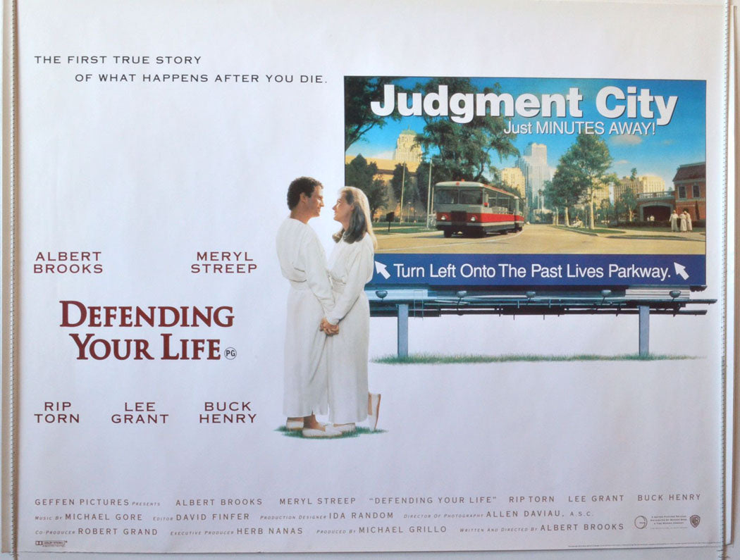 Defending Your Life   Original British Quad Poster - Movie Poster 