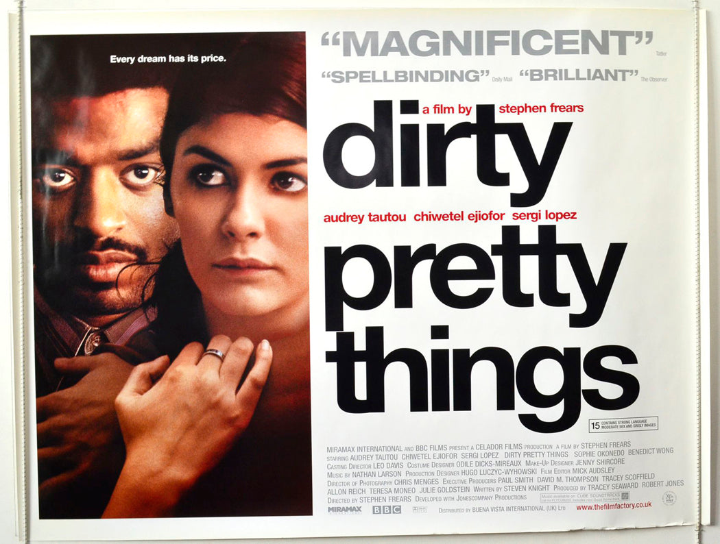 Dirty Pretty Things   Original British Quad Poster - Movie Poster