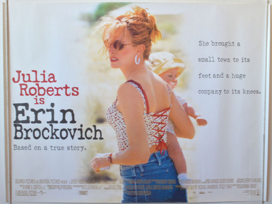 Erin Brockovich   Original British Quad Poster - Movie Poster 