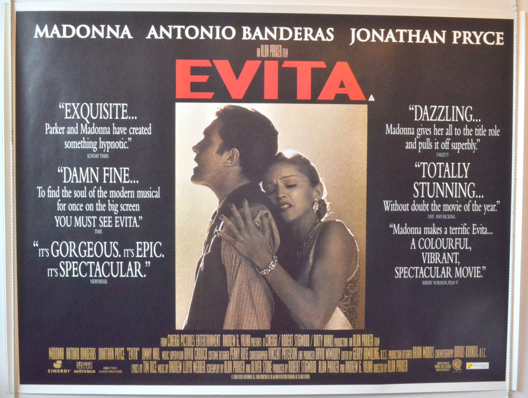 Evita   Original British Quad Poster - Movie Poster