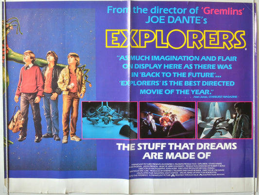 The Explorers  Original British Quad Poster - Movie Poster