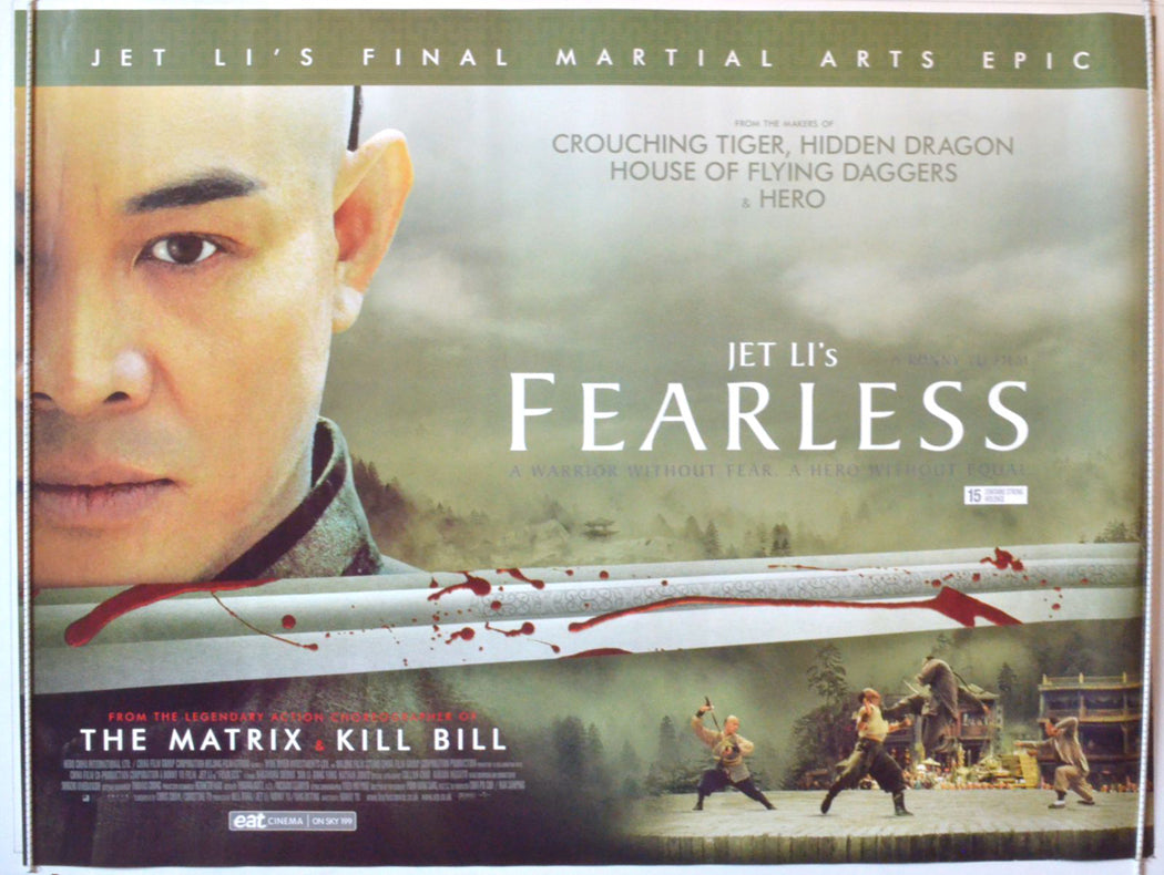 Fearless   Original British Quad Poster - Movie Poster