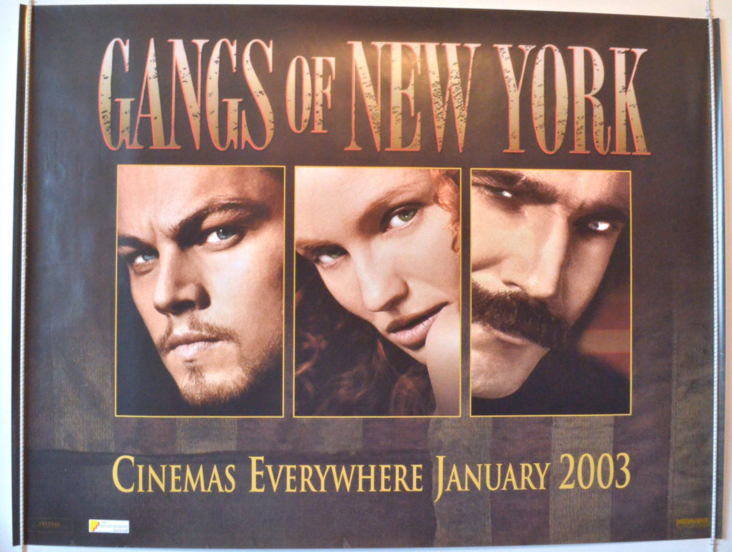 Gangs Of New York  (Teaser)  Original British Quad Poster - Movie Poster 