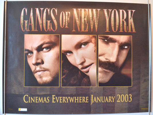 Gangs Of New York  (Teaser)  Original British Quad Poster - Movie Poster 