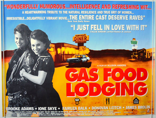 Gas, Food, Lodging   Original British Quad Poster - Movie Poster