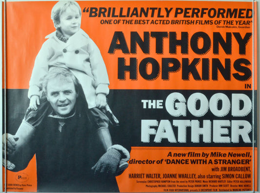 The Good Father  Original British Quad Poster - Movie Poster