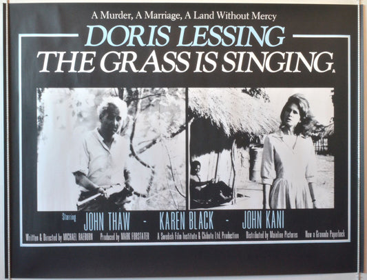 The Grass Is Singing  (a.k.a Killing Heat)  Original British Quad Poster - Movie Poster 