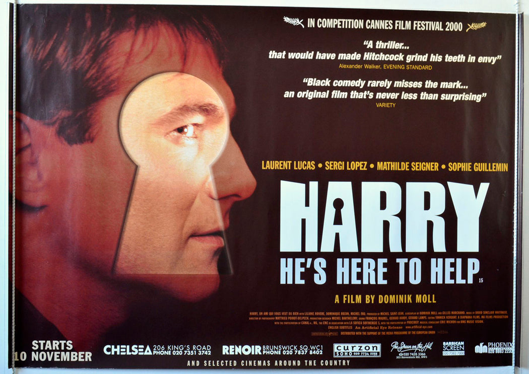 Harry He's Here To Help  (a.k.a. HARRY UN AMI QUI VOUS VEUT DU BIEN)   Original British Quad Poster - Movie Poster