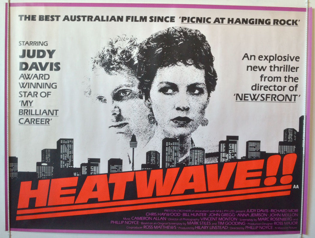 Heatwave   Original British Quad Poster - Movie Poster 