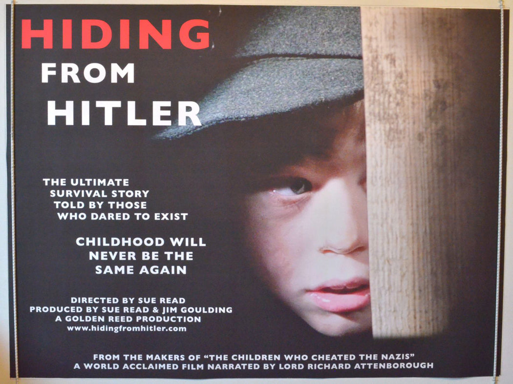 Hiding From Hitler   Original British Quad Poster - Movie Poster