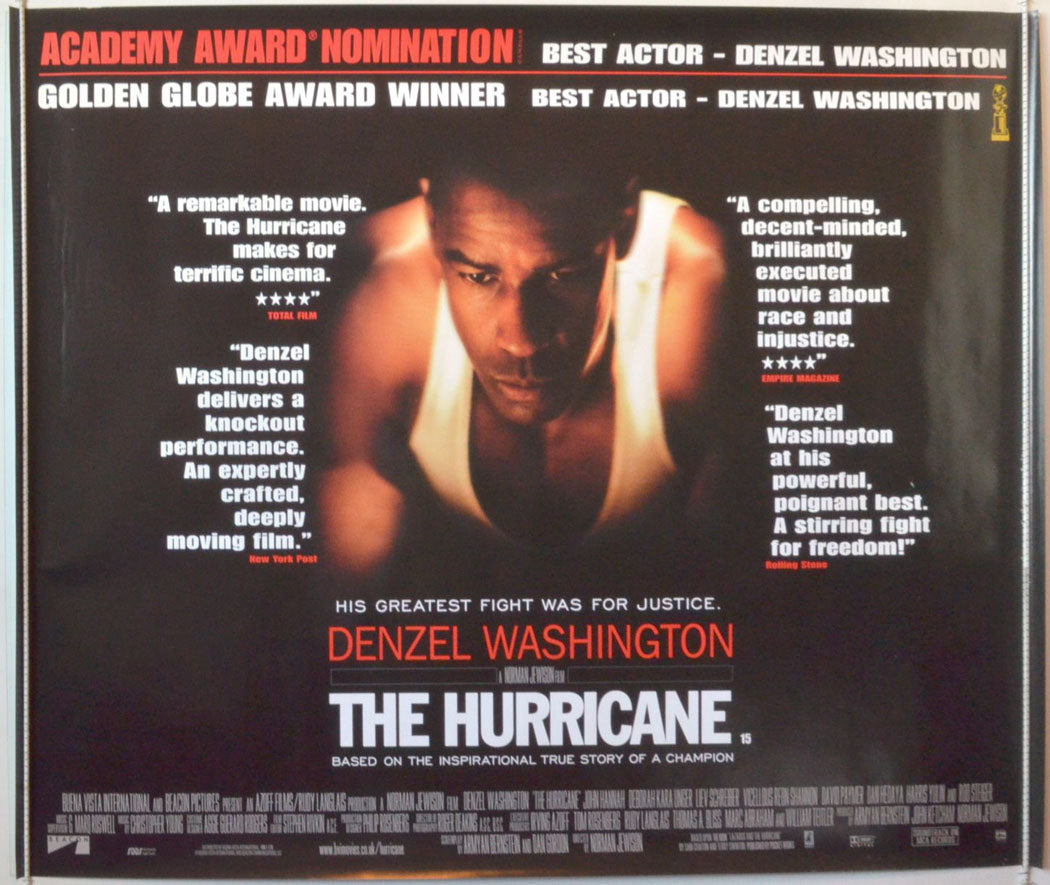 The Hurricane   Original British Quad Poster - Movie Poster 