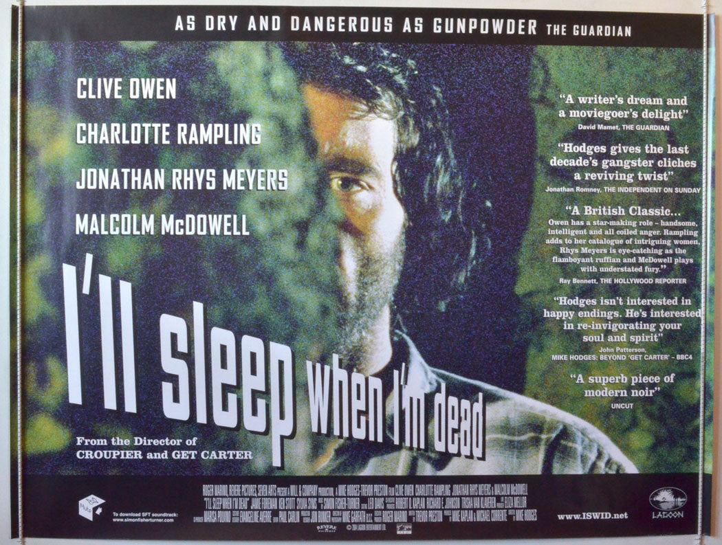 I'll Sleep When I'm Dead   Original British Quad Poster - Movie Poster 